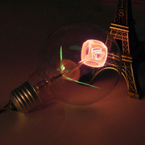 Atmosphere creates light source Edison art bulb wedding decoration bulb flame flower bubble G80 night light bubble