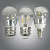 Edison LED bulb G45 screw mouth special lighting warm yellow white light filament LED semi-plated non-shadow bulb