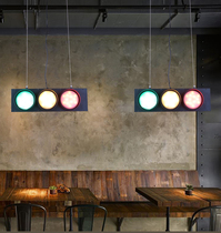 Industrial wind wall light traffic light traffic light wrought iron retro bar restaurant decoration wall lamp personality chandelier