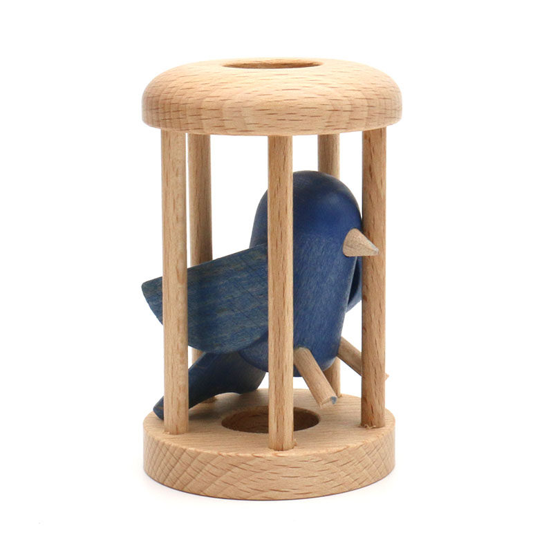 Настольная игра owl in cage 笼中之鸟笼中取物孔明锁智力益智解谜玩具木质猫头鹰