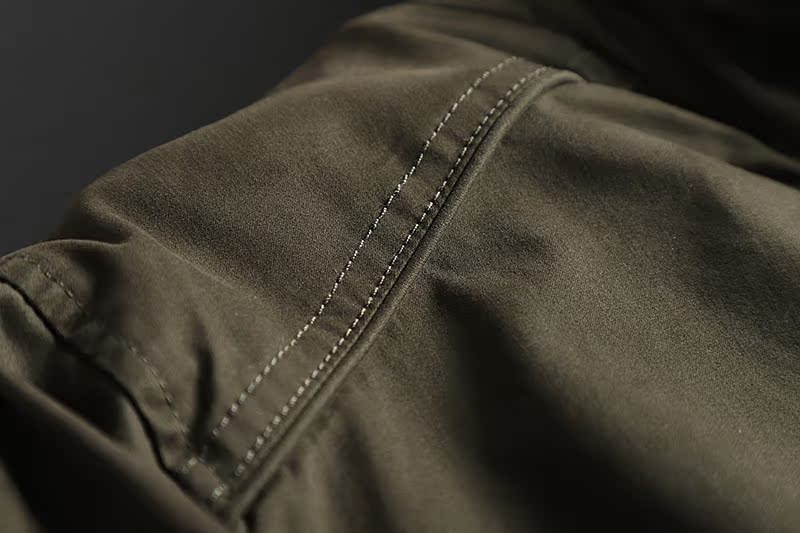 70 Euro! Phụ kiện da trang trí! Chất lượng là trọng tâm của vải cotton thời trang ngoài trời cổ áo đứng nhỏ - Cực lớn áo nam