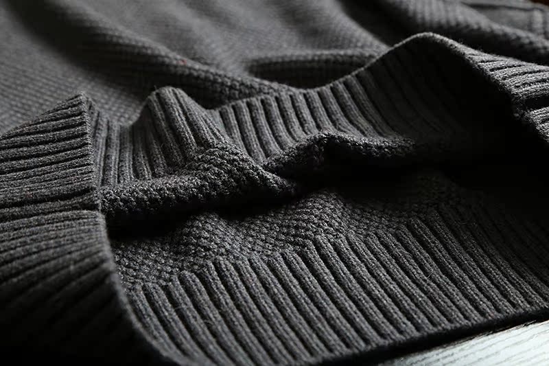 Vải là cotton chủ chốt cộng với áo len nam cashmere áo len nam cổ tròn dài áo nam hàng hiệu