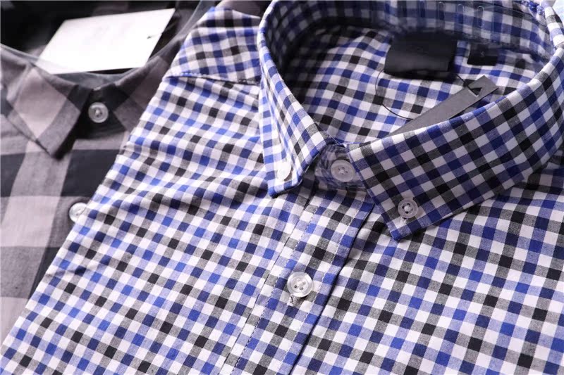 Hàng rẻ và tốt! Mùa thu mới nam cotton sọc kẻ sọc giản dị áo sơ mi dài tay trắng áo sơ mi khoác ngoài