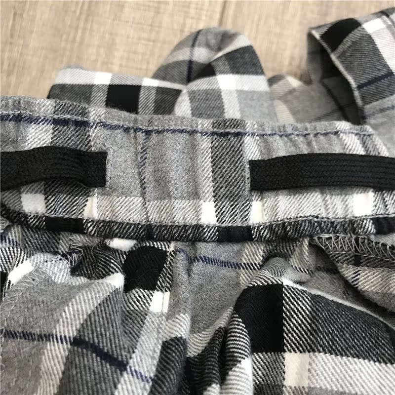 Sản xuất trong phòng phù hợp! Đàn ông sắt đang đến! U + nam mùa thu và mùa đông nhà flannel pyjama quần thun quan lot nam