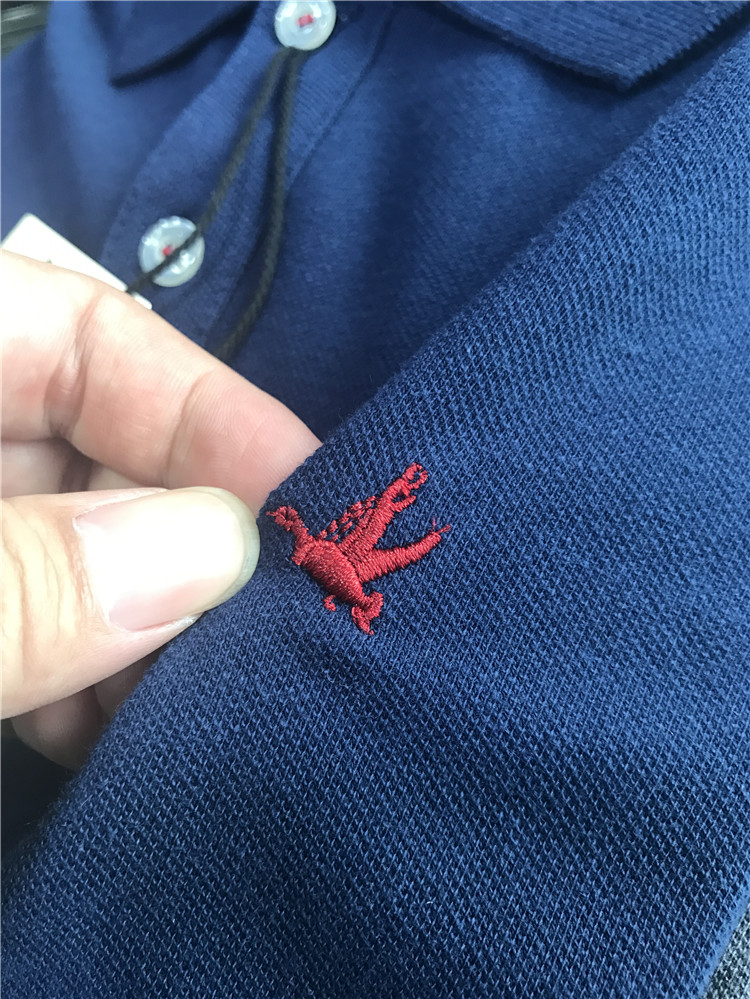 Hàng hóa nặng! Hot-khói mỏng ngắn tay áo polo màu rắn đàn hồi bead cotton nam T-Shirt Người Anh kinh doanh bình thường áo khoác polo