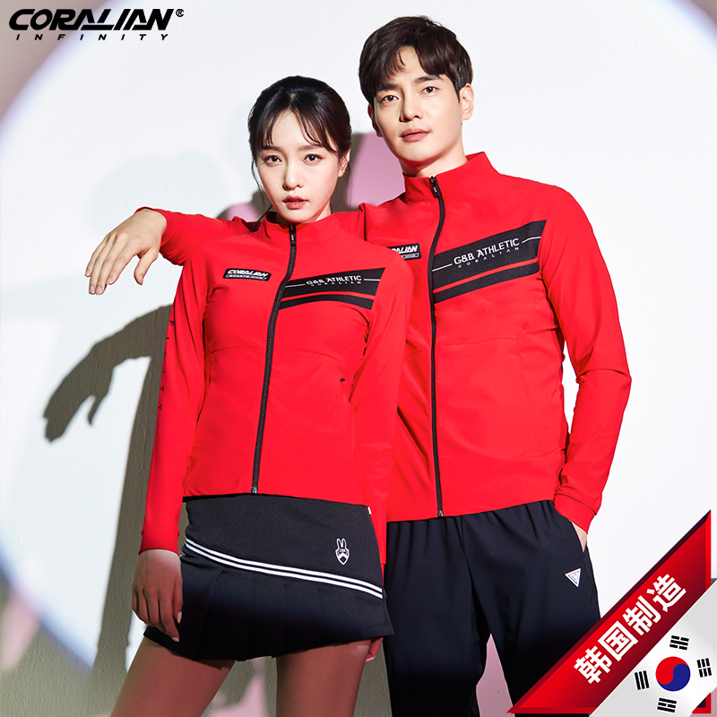 Korean Leanable Badminton Suit Men's And Women's Long Sleeve Thin Jackets Spring Autumn New Fashion Casual Sports Jacket
