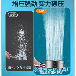 304 stainless steel pressurized shower head for bathing, home bathroom, rain shower, super pressure shower head