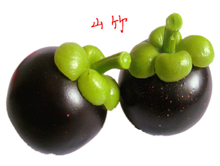 High simulation fruit and vegetable decorations Simulation mangosteen model aggravation rockery bamboo overall cabinet kitchen decoration decoration