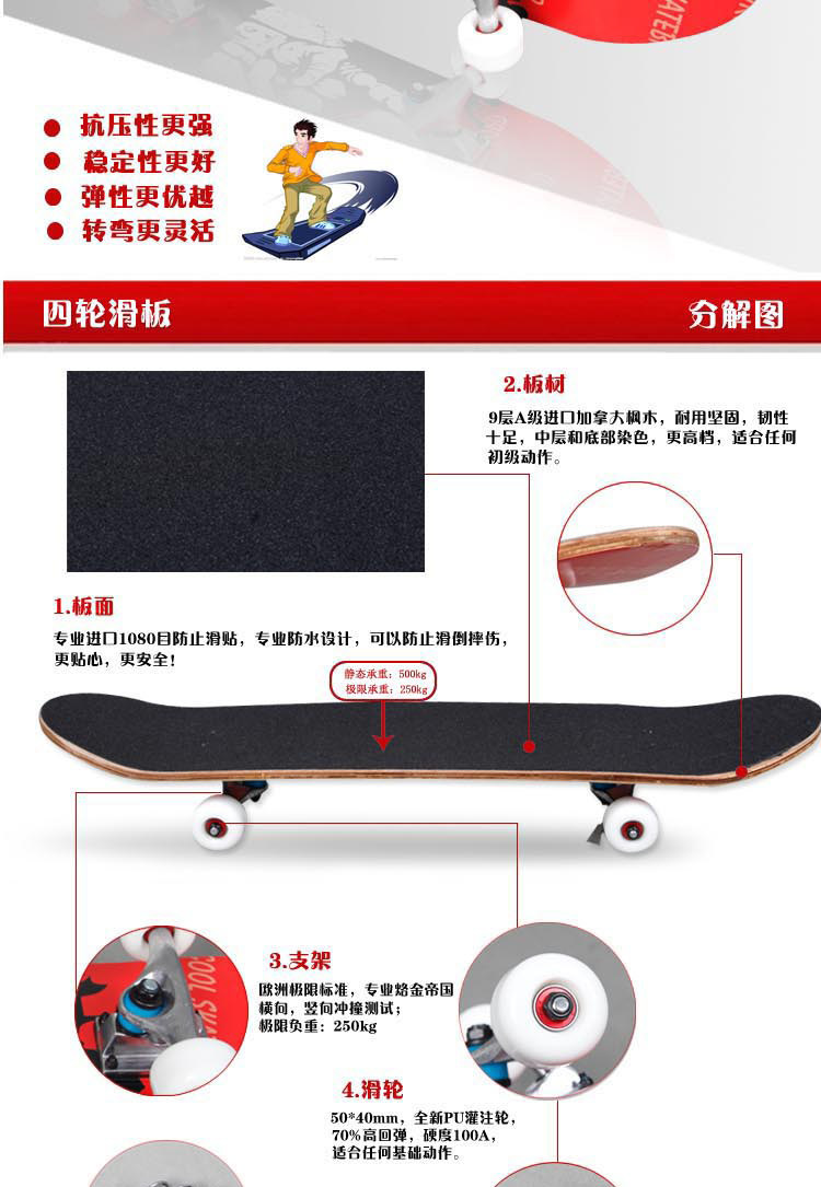 Skate pour homme femme enfant - Ref 2594694 Image 13