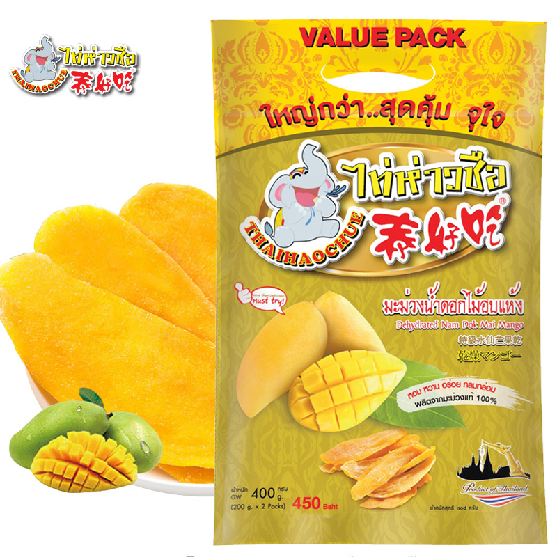 Thailand specially produced snack Tai delicious mango dry gold ivory fruit office pregnant women snack 290g low sugar