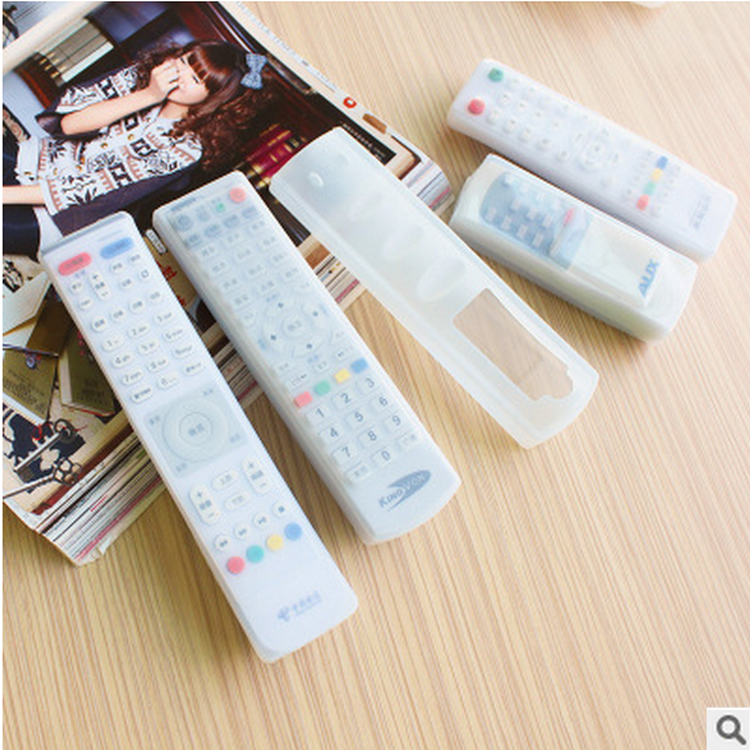 Transparent silicone remote control board remote control cover Air conditioning remote control cover TV remote control cover transparent dust cover