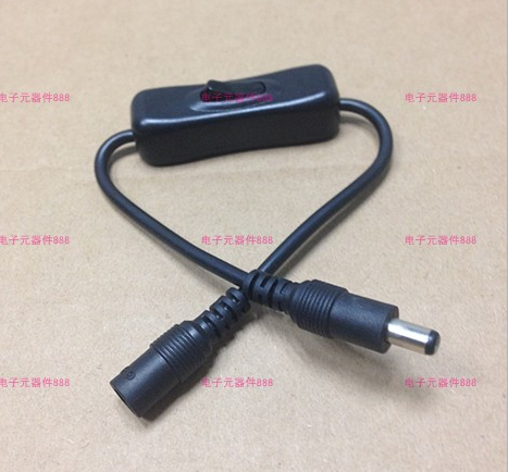 12v all copper connection LED light strip switch male to female dc5 5*2 1mm DC power cord extension cable