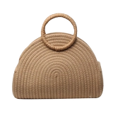 Модная универсальная плетеная портативная небольшая сумка, вместительная и большая сумка через плечо