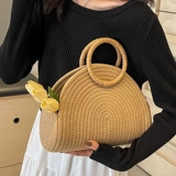 Модная универсальная плетеная портативная небольшая сумка, вместительная и большая сумка через плечо