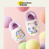 Зимние детские тапочки, милая детская обувь для принцессы, туфли