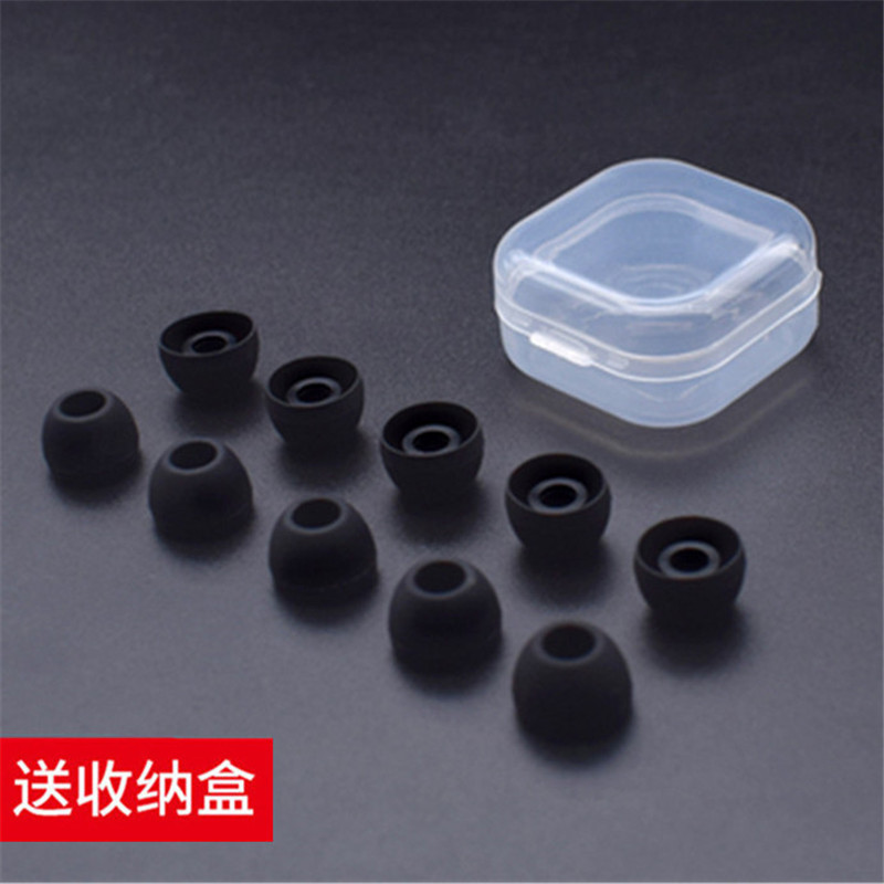 Oppo In-Ear Earphone Universal Silicone Ear Tips for Vivo Huawei Phones, Black