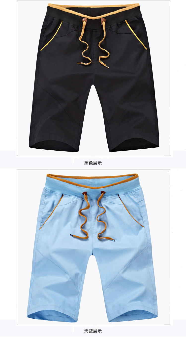 Thiếu niên quần short cotton nam kích thước lớn năm quần mùa hè mỏng triều Hàn Quốc phiên bản của quần ngựa bãi biển quần mùa hè phần mỏng quần đũi nam