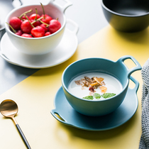 Nordic Creative Pottery Porcelain Bowl Home Soup Bowls Seasoning Bowls Dessert Bowls Small Dish Cutlery Bowl Cutlery Bowls Breakfast Bowls Children Small Bowls