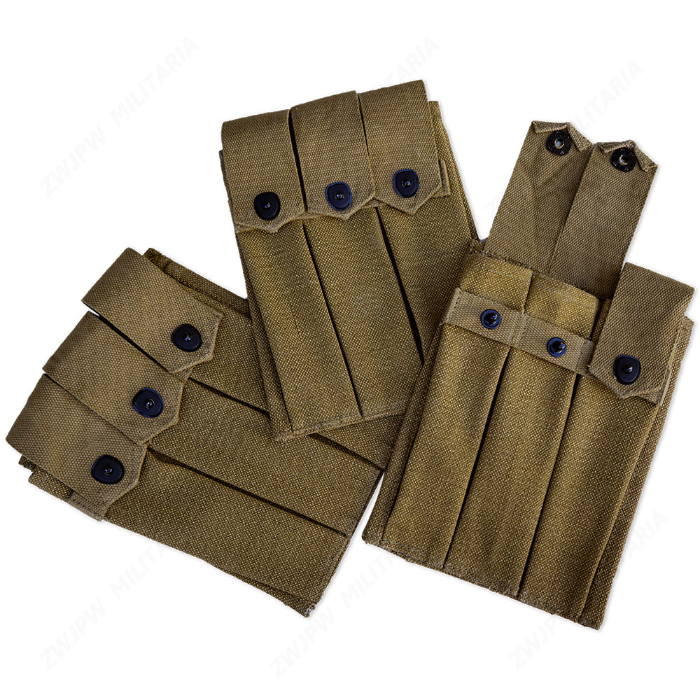 ww2 period Thomson triptych containing small parts bag webbing