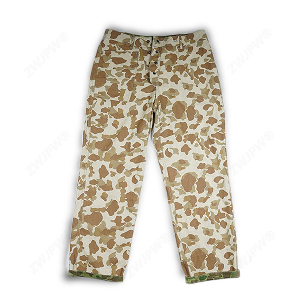 WWII US military Pacific camouflak USMC pants casual pants retro Marine military tooling