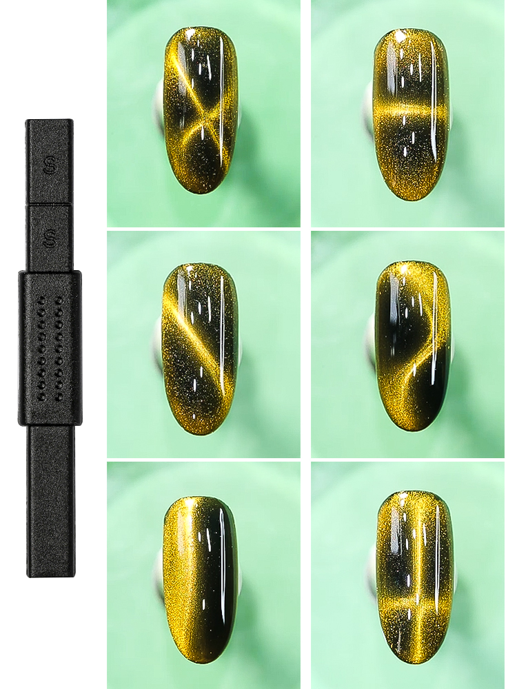 Mới mắt mèo nam châm mạnh mẽ mẫu sắt sắt mắt mèo dầu nhựa hình bút từ dụng cụ làm móng tay - Công cụ Nail dũa opi