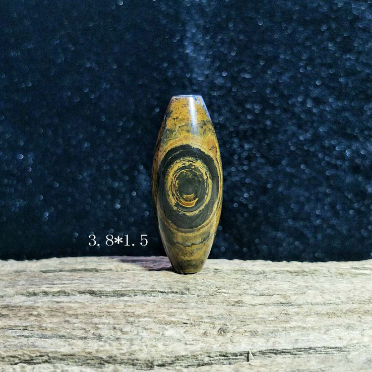 Nine-eyed page rock dzi bead one eye dzi bead letter bead rosary