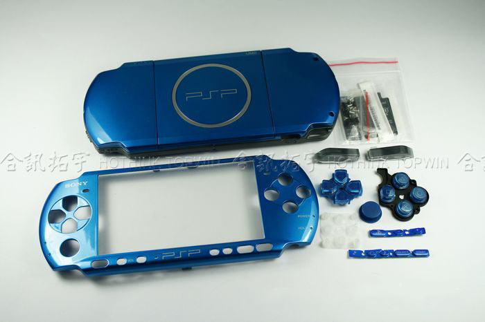 PSP3000 trường hợp máy tính lớn PSP 3000 trường hợp tân trang nút sticker vít bạc cạnh rắn loạt màu - PSP kết hợp Ốp silicone bảo vệ máy chơi game PSP 2000/3000