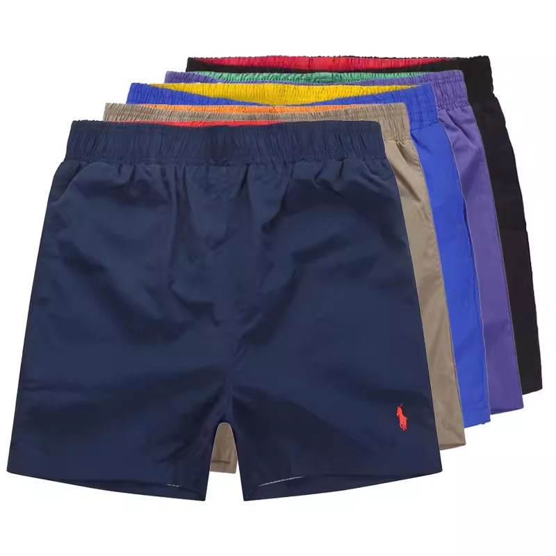 Summer Casual Polo Straight-Leg Men's Solid Color Plus-Size Beach Shorts Three-Quarter Length Sports Loose Quick-Dry Vacation Pants Summer Casual Polo Straight-Leg Men's Solid Color Plus-Size Beach Shorts Three-Quarter Length Sports Loose Quick-Dry Vacation Pants
