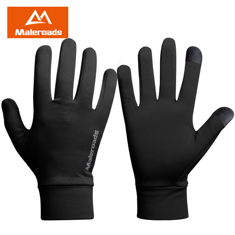 Outdoor Autumn Winter Running Windproof Gloves Sports Riding Grip Suede Warm Able Touch Screen Fitness Gloves Versatile