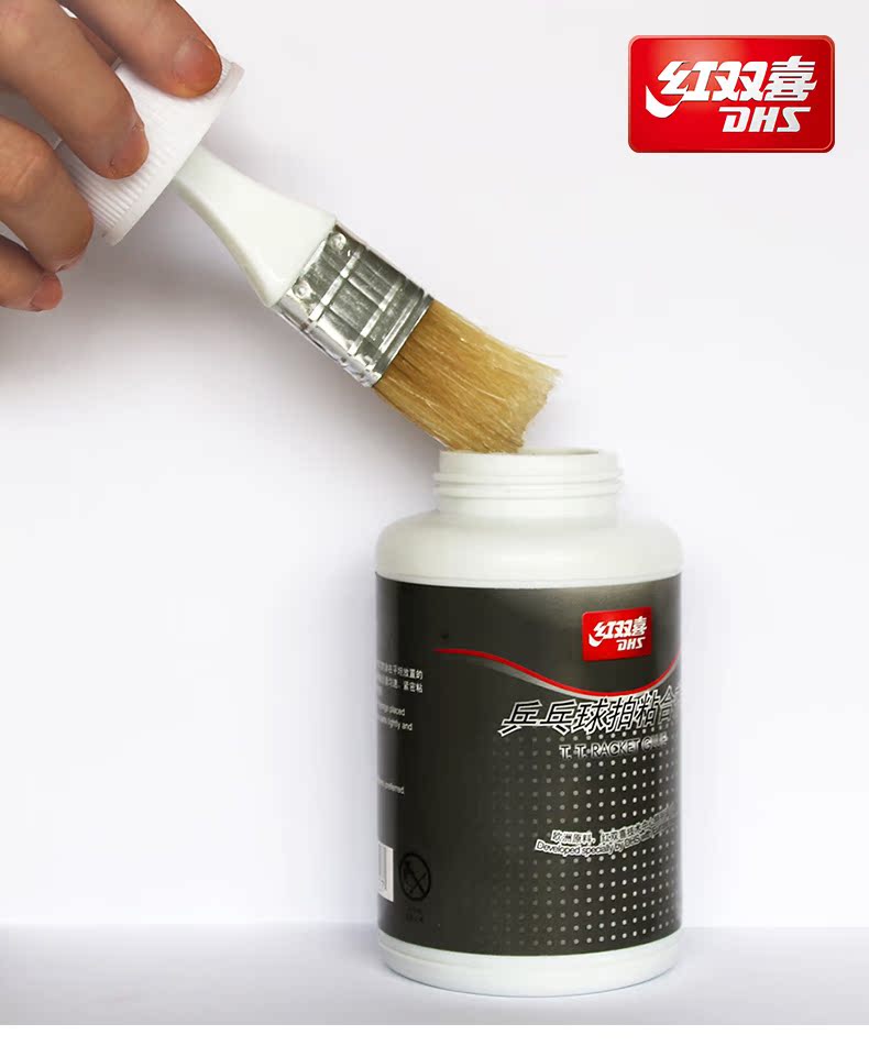 Keo dán bóng bàn đôi hạnh phúc keo hữu cơ 220ml bóng bàn bat cao su keo dính mua quả bóng bàn tập luyện