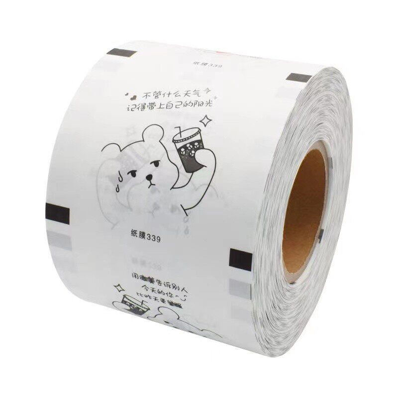 Universal 3000 pieces of milk tea sealing film paper plastic custom soy milk beverage cup dual-use disposable cup sealing film commercial