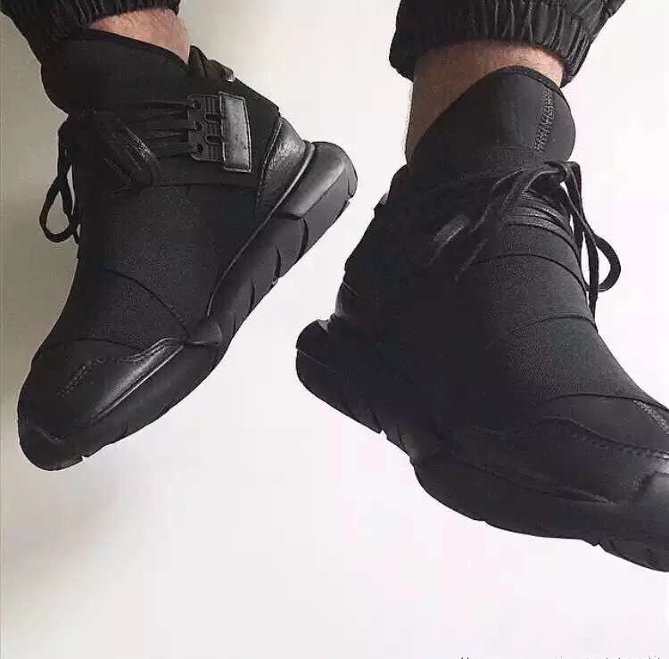 2025 Genuine Leather Spring and Autumn European Style Dad Shoes Trendy Brand Y3 Men's Shoes Ninja Shoes Black Warrior Shoes Men's Sports Shoes Women's Shoes