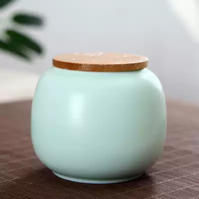 Small tea can Ceramic small creative seal moisture-proof tea storage empty can Portable portable travel custom logo