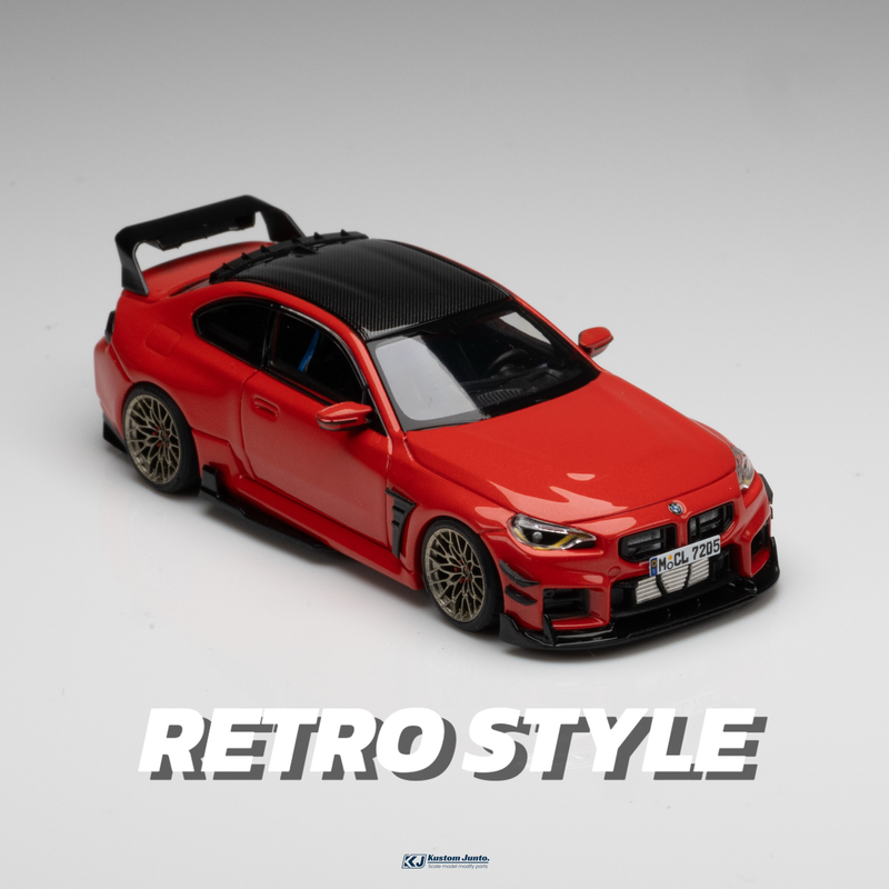 Kj Model Bmw M2 G87 1:64 Retrostyle Appearance Kit Suitable for Howie M2, Car Not Included