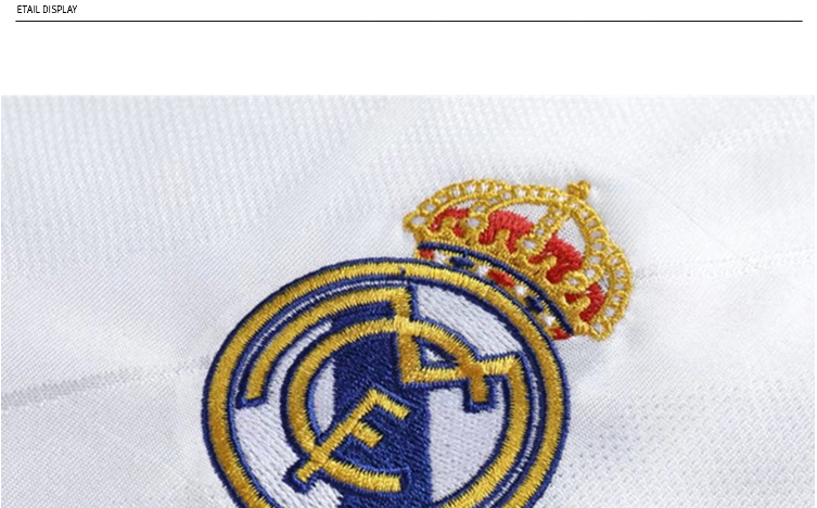 Real Madrid jersey 17-18-19 nhà nữ ngắn tay tùy chỉnh quần áo bóng đá phù hợp với 7th C Ronald đào tạo trẻ em Champions League nam găng tay bắt bóng thủ môn