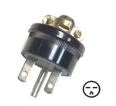 Taiwan Longguang LKEW American plug 15A250V industrial plug LK7002 H-type bakelite plug