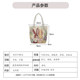 Canvas jacquard embroidered bag, cute cartoon bag mobile phone bag, mini handbag mini, ວັນນະຄະດີ, ຂະຫນາດນ້ອຍ, ສົດ, handbag ງ່າຍດາຍ