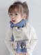 CalbouKimct children's scarf winter cashmere boys and girls autumn and winter scarf new cute baby scarf