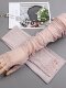 CalbouKimct sun protection ice sleeves women's anti-UV ice silk sleeves driving lace gloves summer fingerless hand sleeves