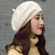 CalbouKimct beret winter women's British retro octagonal hat versatile warm woolen hat for women