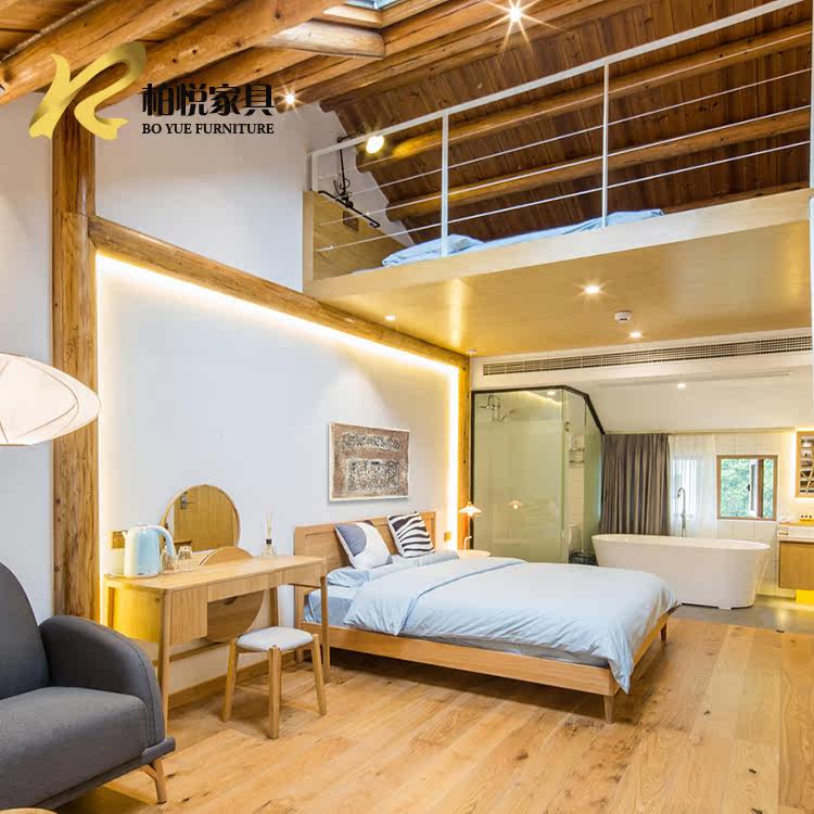 Customized star business hotel theme hotel furniture homestay guest