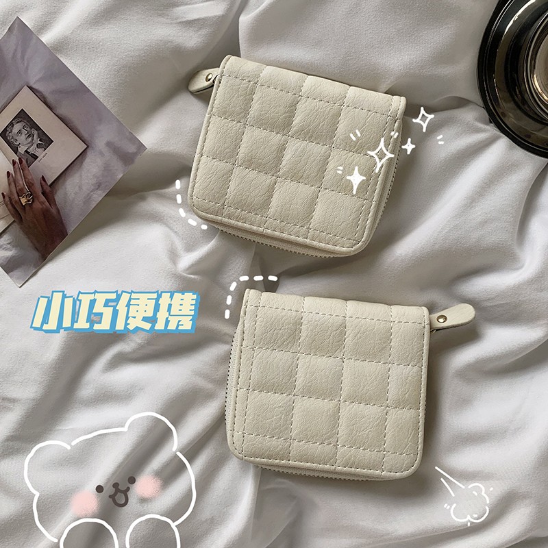 Brief wind small wallet ins retro 100 hitch a girl small square bag small and delicate mini small bag bag money clip card bag-Taobao