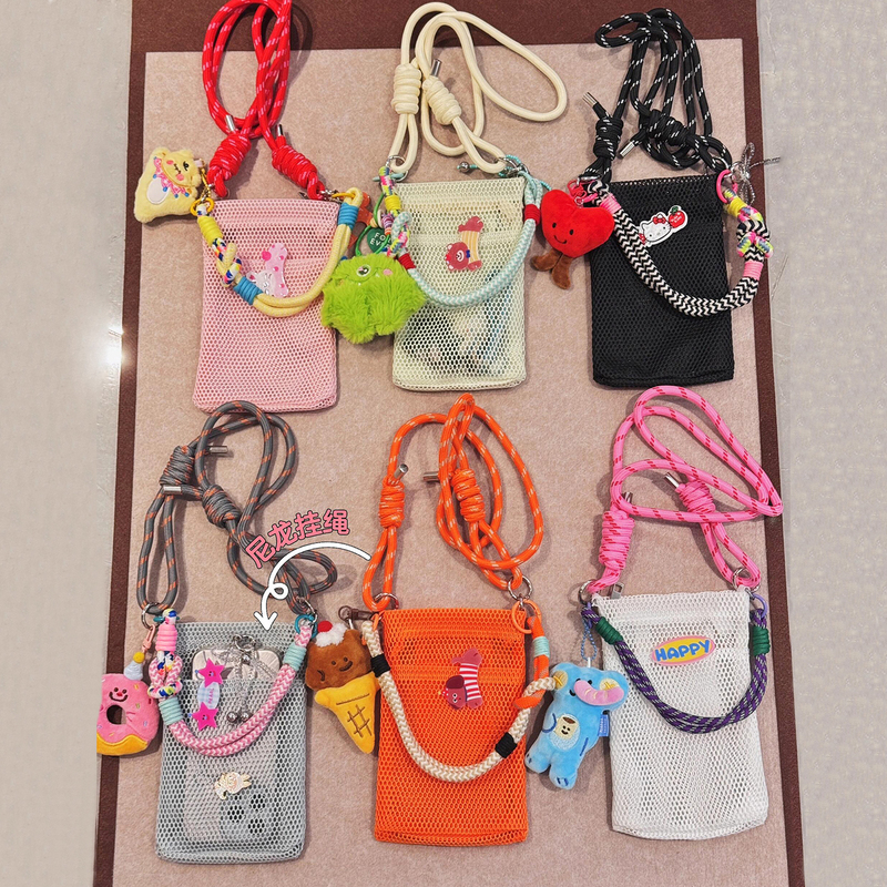 Summer New Mesh Phone Bag for Women, Dopamine Versatile Everyday Handbag, Portable Mini Crossbody Bag for Going Out