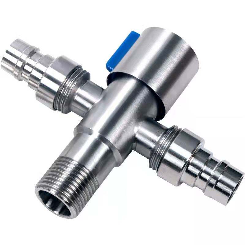 Conjuan 01 stainless steel three-way angle valve water distributor with double water outlet three-way angle valve