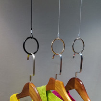 Clothing store hanging ring steel wire hanging display rack top hanging hanger golden circle hanging shop decoration clothes rack