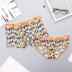 2 cặp đôi đồ lót kết hợp mới nam boxer nữ tam giác cặp đồ lót băng lụa sáng tạo cá tính phù hợp quần lót cặp Cặp đôi