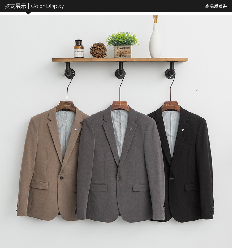 Bộ đồ phù hợp với mùa thu đông Hàn Quốc vest nam cá tính