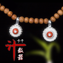 Buddhist Chant counters Handicraft Boutique Meter Pure Silver Handcrafted Technical Clips ten thousand Digit Counter Thickened