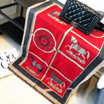 High-end cashmere scarf womens autumn and winter New Korean version of Joker long style cloak thickened warm shawl dual-use tide