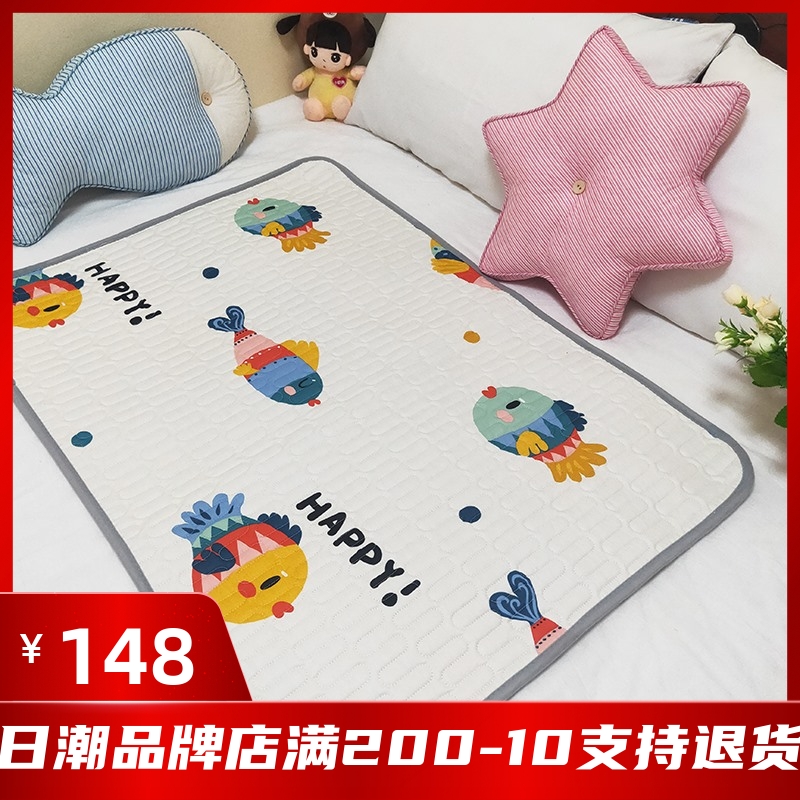 Japanese anti-urine mat waterproof baby washable pure cotton Four Seasons Aunt Super Size Kindergarten Small Mattress Wash